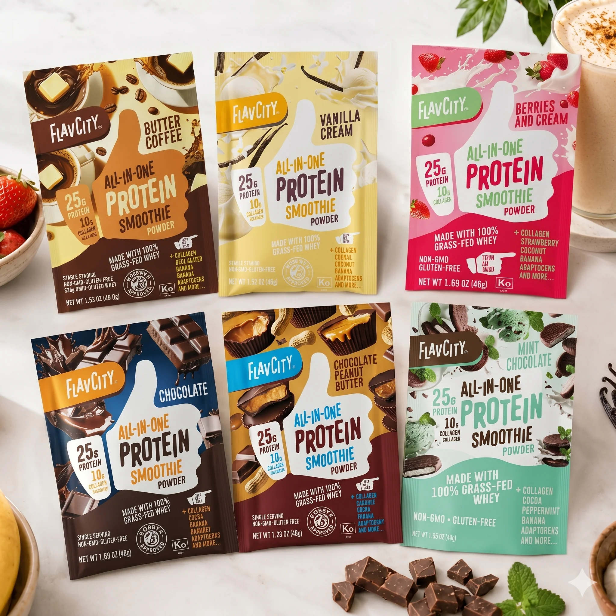 All-In-One Protein Smoothie Packets